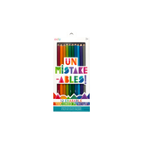 Ooly Un Mistake Ables Erasable Coloured Pencils Set Of 12 | Mistake Free Art