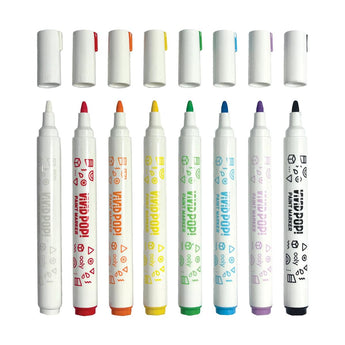 Ooly Vivid Pop Opaque Paint Markers Metallic Set Of 8 | Water Based Art Markers