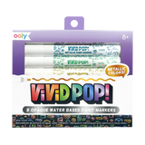Ooly Vivid Pop Opaque Paint Markers Metallic Set Of 8 | Water Based Art Markers