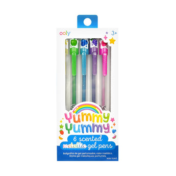 Ooly Yummy Yummy Scented Neon Gel Pens Set Of 6 | Fruity Scented Fun