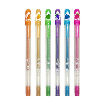 Ooly Yummy Yummy Scented Neon Gel Pens Set Of 6 | Fruity Scented Fun