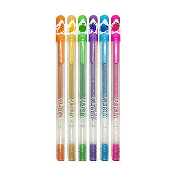 Ooly Yummy Yummy Scented Neon Gel Pens Set Of 6 | Fruity Scented Fun