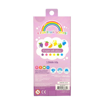Ooly Yummy Yummy Scented Neon Gel Pens Set Of 6 | Fruity Scented Fun