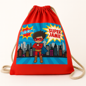 Personalized Recycled Cotton Drawstring Bag – Customizable Party Favor