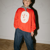 Oxox Club Potato Face Kid's Sweatshirt Red | Sweatshirt Boy