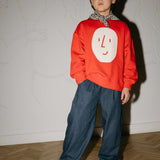 Oxox Club Potato Face Kid's Sweatshirt Red | Sweatshirt Boy