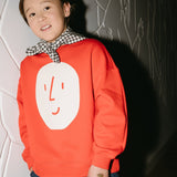 Oxox Club Potato Face Kid's Sweatshirt Red | Sweatshirt Boy