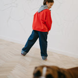 Oxox Club Potato Face Kid's Sweatshirt Red | Sweatshirt Boy