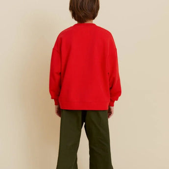 Oxox Club Potato Face Kid's Sweatshirt Red | Sweatshirt Boy