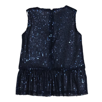 PHI Clothing Navy sequins dress with two bows