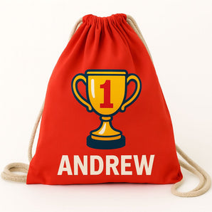 Personalized Recycled Cotton Drawstring Bag – Customizable Party Favor