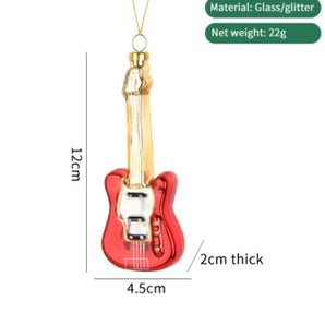 Personalized Christmas  Guitar  Ornament