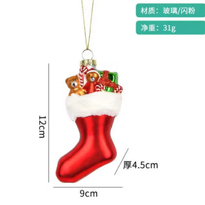 Personalized Christmas Stockingl Holiday Ornament