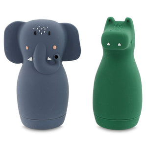 Bath Toy Squeezy Animals Mrs. Elephant & Mr. Crocodile