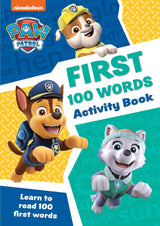 Paw Patrol First 100 Words Activity Book | Kids School