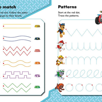 Paw Patrol First Writing Activity Book | Kids School Prep