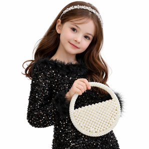 Pearl Beaded Mini Tote Bag - Ivory