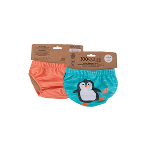 Knit Swim Diaper 2-Pc Set – Eco-Friendly, Reusable Waterproof Swim Diaper with UPF 50 Protection