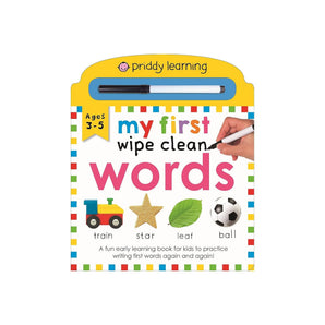Priddy Learning: My First Wipe Clean Words: A Fun Early Learning Book