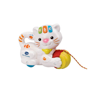 VTech Pull & Play Kitten, Interactive Baby Toy with Lights & Music,Push & Pull Gift for Infants 6, 9, 12 months +, English version