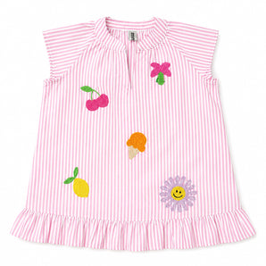 Girls Pink Raille Summer Beach coverup sundress