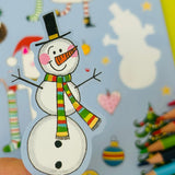 Rachel Ellen Christmas die-cut colouring book XSTICOLBK01  Lifestyle3