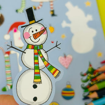 Rachel Ellen Christmas die-cut colouring book XSTICOLBK01  Lifestyle3