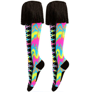 Madmia Rainbow Tie Die Socks