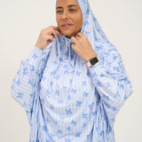 Rouqei Adult Prayer Outfit Blue Bow | Islamic Women Wear
