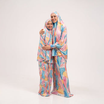 Rouqei Elegant Adult Isdal Printed Prayer Set One & Two Piece | Prayer Set