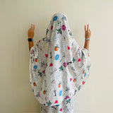 Rouqei Girls Isdal Printed Prayer Set Ages 2 13 | Prayer Set