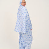 Rouqei Girls Prayer Set Blue Bow | Islamic Kids Wear