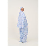 Rouqei Girls Prayer Set Blue Bow | Islamic Kids Wear