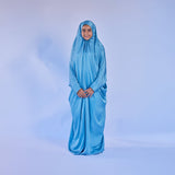 Rouqei Teen Isdal Prayer Satin Outfit One Piece Set | Prayer Set