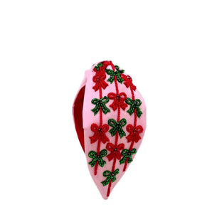 Pink Red Green Bow Girls Headband