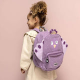 School Essential Set Of 3 Backpack Regular + Leakproof Lunch Box With Clips + Ss Bottle 500ml Mrs. Peacock