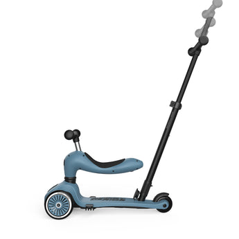 Scoot & Ride Highwaykick 1 Push And Go Toddler Scooter | Adjustable Parent Pushbar