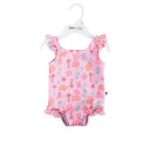 Baby Ruffled One Piece Swimsuit Zoocchini