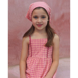 Seersucker Rose Girls Dress