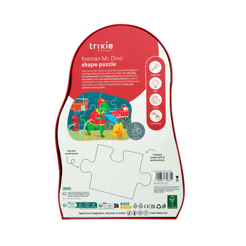 Shape Puzzle Fireman Mr. Dino 12 Pieces 3 Y+