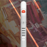 White Sharper Image Laser Tag Attack Pack blaster with red reload button and power indicator lights.