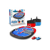 Sharper Image Hydro Park Racers set with inflatable red and black track, two remote controls, and two mini boats.