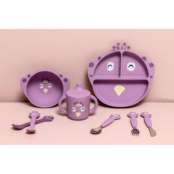 Silicone Feeding Bowl With Suction Mrs. Peacock