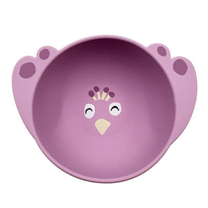 Silicone Feeding Bowl With Suction Mrs. Peacock