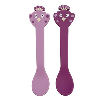Silicone Feeding Spoon Pack Of 2 Mrs. Peacock