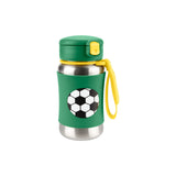 Skip Hop Kids Stainless Steel Straw Water Bottle | Zoo Character Design