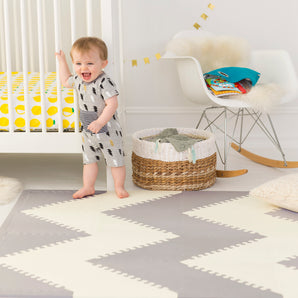 Skip Hop Playspot Geo Floor Tiles Grey & Cream | Play Mat