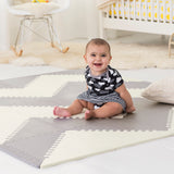 Skip Hop Playspot Geo Floor Tiles Grey & Cream | Play Mat
