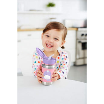Skip Hop Wander Stainless Steel Straw Bottle Bugs