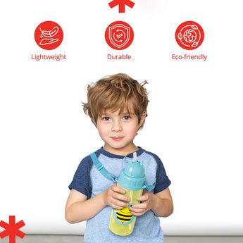 Skip Hop Zoo Kids Straw Bottle Tritan Renew Eco Friendly